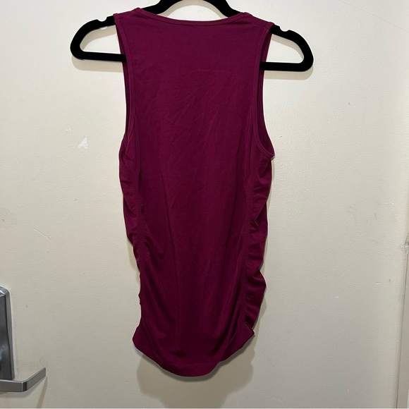 Fabletics Purple Kathie Seamless Ruched Tank Size Medium - Picture 4 of 7